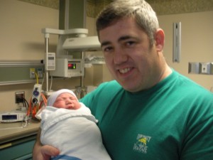 Andy and Daddy on January 8, 2009